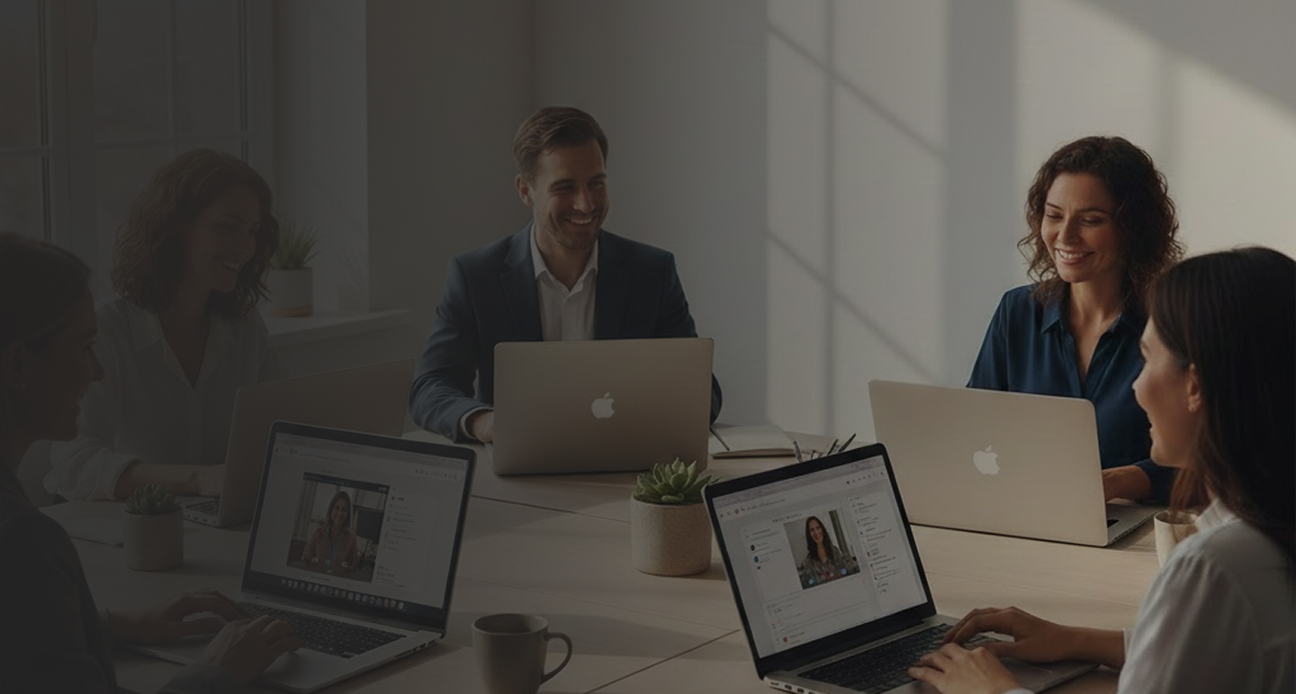 Warm office workspace